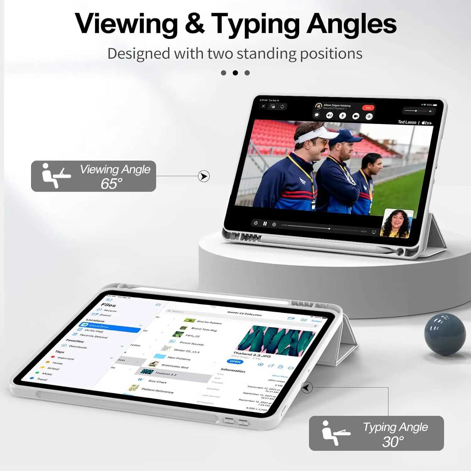 Case for iPad Air 1 2 3 4 5 6 Smart Cover with Pencil Holder iPad A16 97 102 7th 8th 9th 10th 109 Pro 11 2024 case Funda Capa H251210