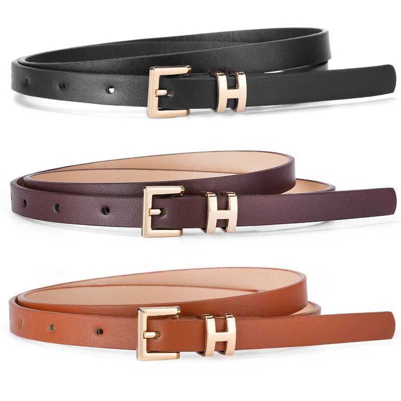 Luxury 1spc I-shaped buckle thin belt for women fashionable and high-end versatile dress suit decoration belt Y251210