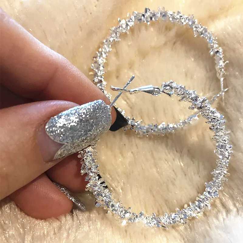 IPARAM New Big Circle Round Hoop Earrings for Womens Fashion Statement Golden Punk Charm Earrings Party JewelryXJ251210 - view 6