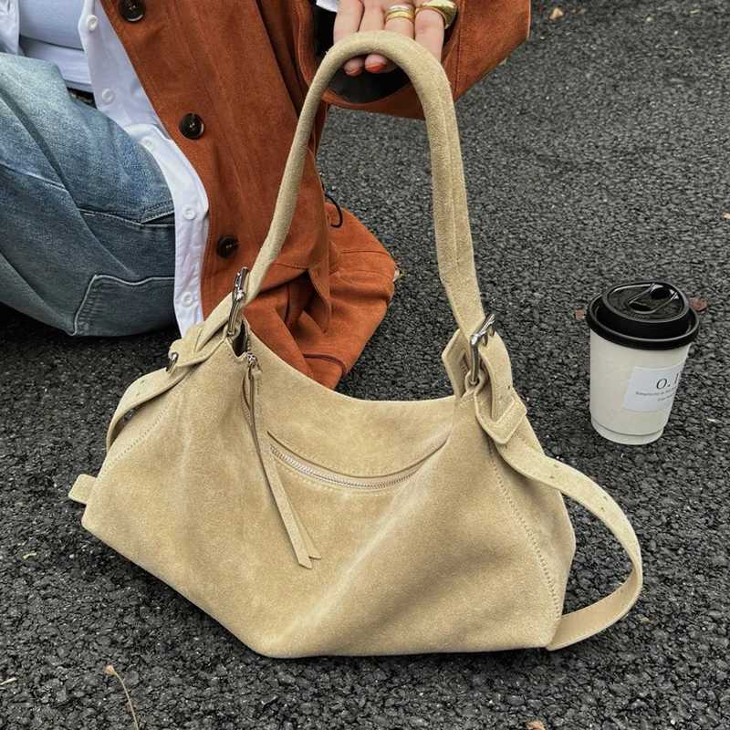 Autumn Winter Fi Wens Shoder Crossbody Bag Luxury Designer Brand Ladies Soft Suede Cow Leather High Quality Bag New Y251209