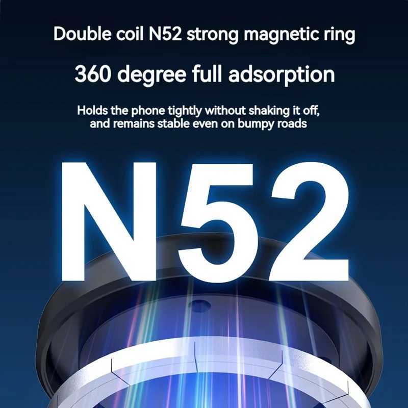 X98 Metal Electric Vacuum Magnetic Car Phone Holder 360 Rotate Mount Foldable Universal for Iphone 16 15 14 13 12 C251210