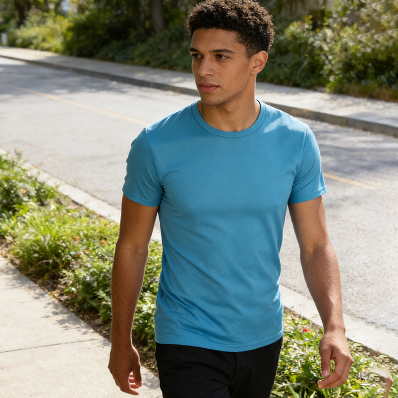 180g100D Marathon quick-drying sports material round-neck T-shirt CF306