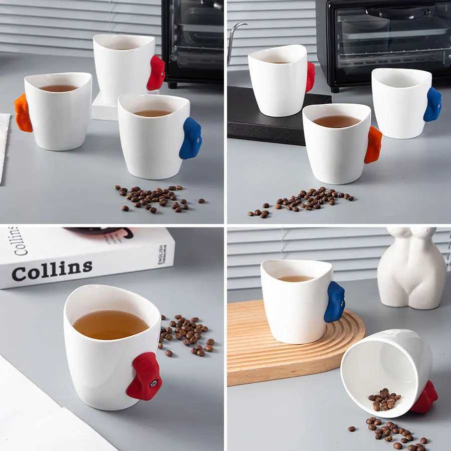 Creative Irregular Large Capacity Mugs Ins Home Climbing Ceramic Mug High Value Coffee Water Cup C251210