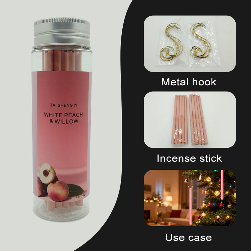 Incense 10-Pack Scented Aromatherapy Sticks: 5-Inch Bottled Fragrances (with Hook) for Room/Car Freshness