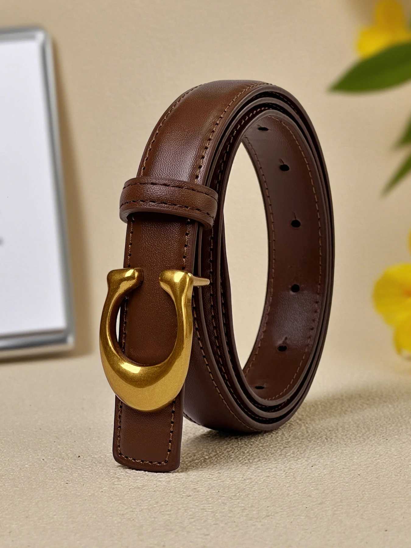 Luxury New Design Sensation Womens C Letter Belt Celebrity Style Luxury Vintage Metal Buckle Slim Trendy in Multiple Colors Y251210