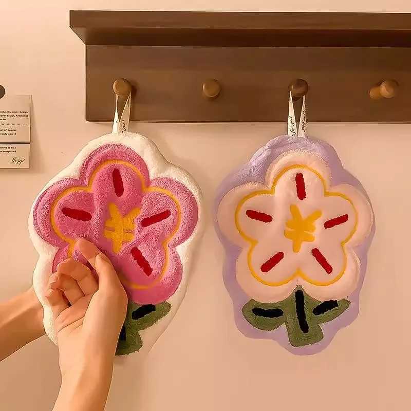 Hand towel hanging style kitchen and bathroom creative towel bathroom absorbent and odorless quick drying hand towel C251210