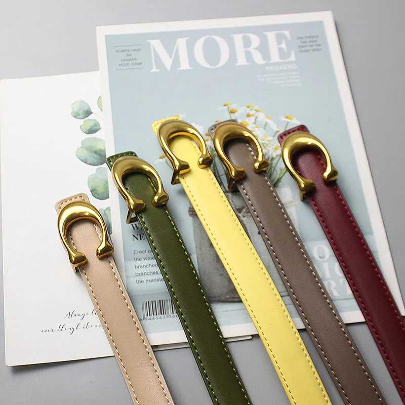 Luxury Elegant Womens Leather Belt - 3D Letter Buckle Soft Cowhide Versatile Styling for Pants Dresses Classic New Arrival Y251210