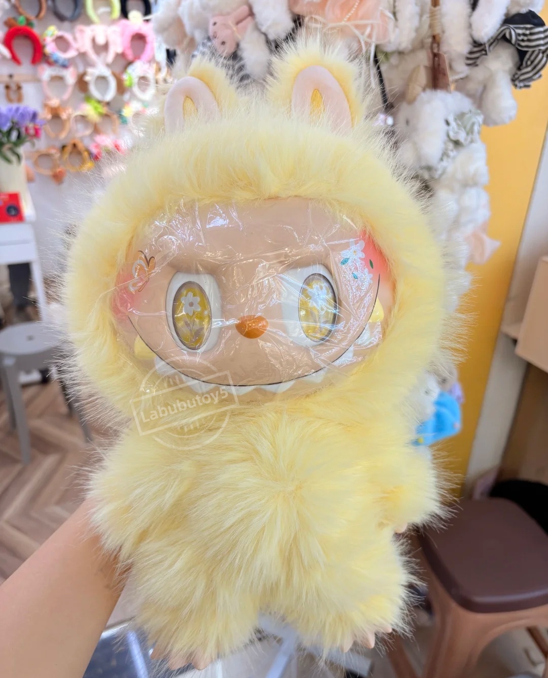 The Monsters 38Cm Labubu Zimomo Angel Style DIY Vinyl Plush Doll Creative Change Figure Toy