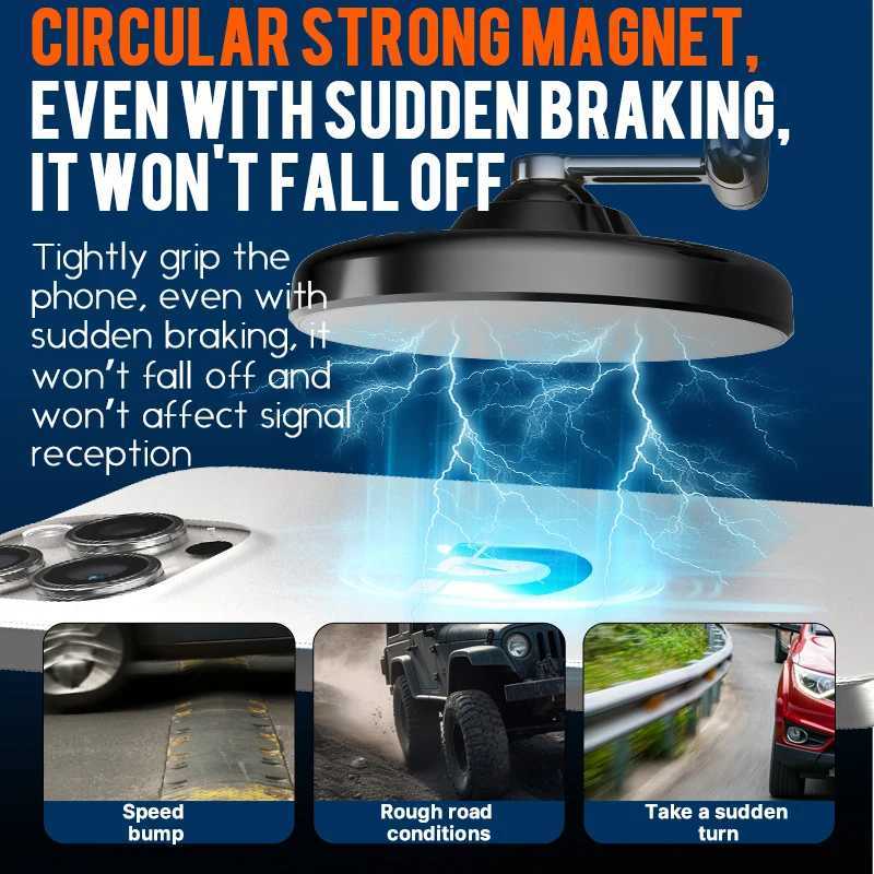 360Rotatable Magnetic Car Mount Phone Holder Lazy Mti-functional Foldable Vacuum Phone Stand Bracket For iOS Androi 2026 C251210