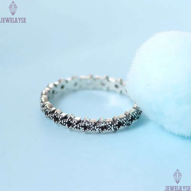 S925 Silver Asymmetric Stars Band Ring for Women Wedding Party Jewelry nail love engagement ring girlfriend valentines day Gift Rings with Retail Box