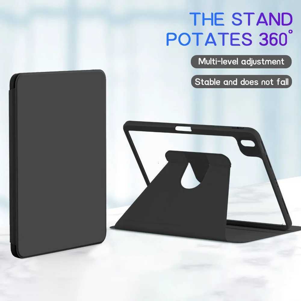 Case For iPad Pro 13 11 2024 129 2021 2020 2018 iPad 2019 2018 Air 13 4 5 10th 11th Gen 360 Rotation Acrylic protective Case H251210