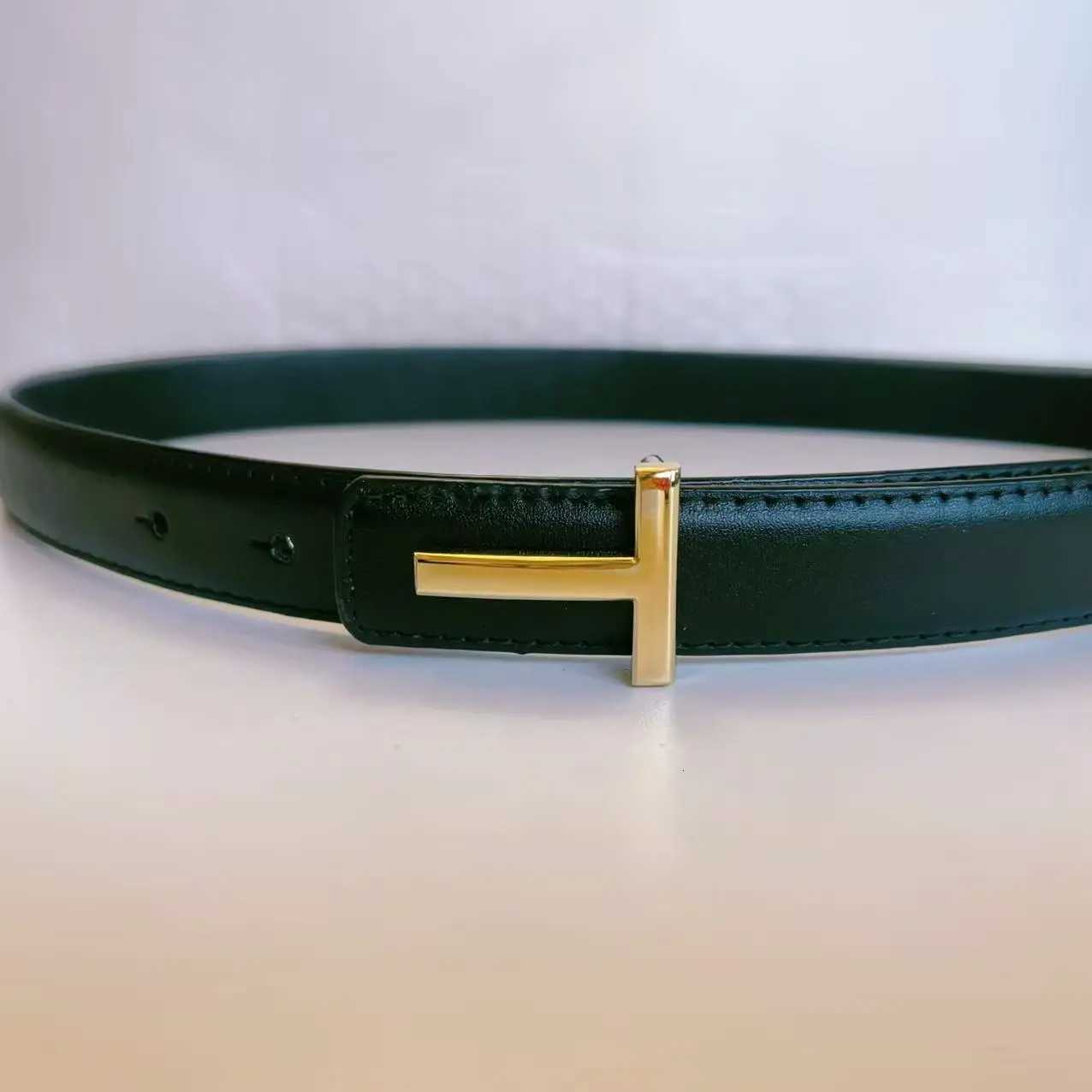 Luxury New Womens Belt Double-Sided Use Fashion Pop Letter T Belt Jeans Dress Accessories 25cm High Quality Belt Y251210