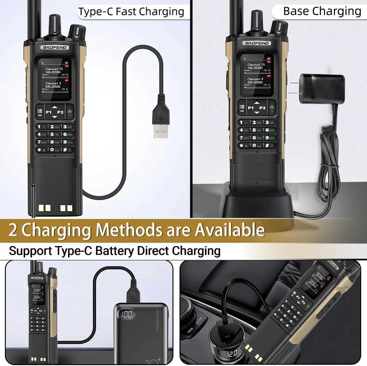 Baofeng DM-32 GPS DMR Digital Analog APRS Walkie Talkie AES256 Encryption Air Band FM AM GMRS Dual Band UHF VHF Radio DM-32UV M251210