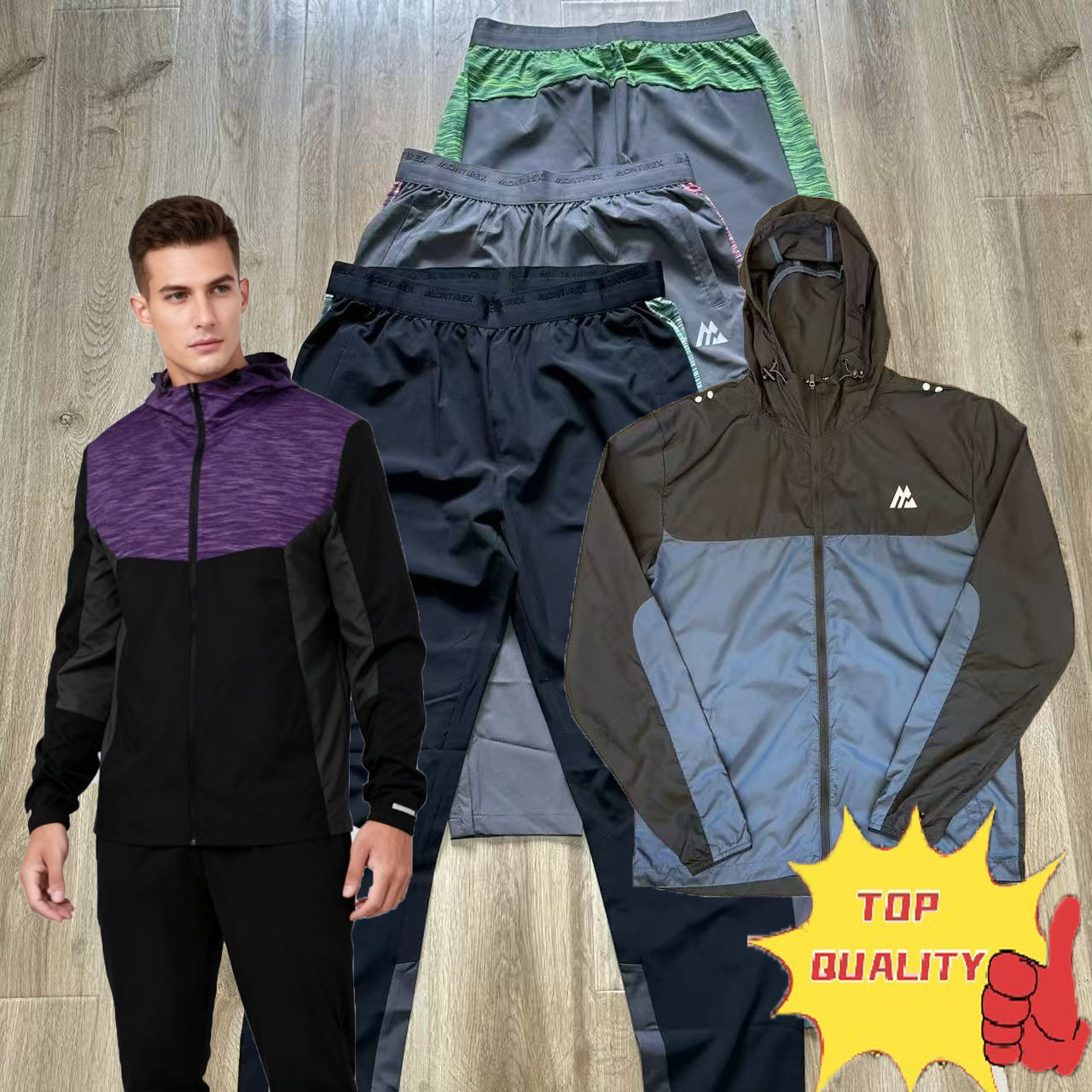 Mirror Quality Monterex Tracksuit Designer Tracksuit Shorts T Shirt Men's Short Sleeve Set Men's T-Shirt Women's Short Sleeve T-Shirt