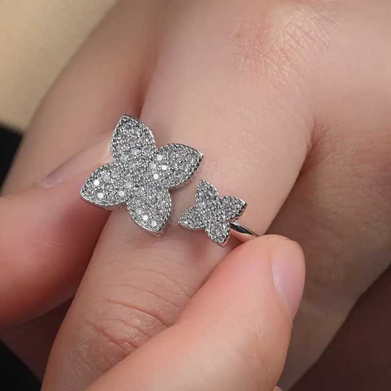 2025 New Gold Sier Color Adjustable wer Rings for Wen Sparkling Wedding Engagement Designer Ring Fashion Jewelry Gifts Y251210