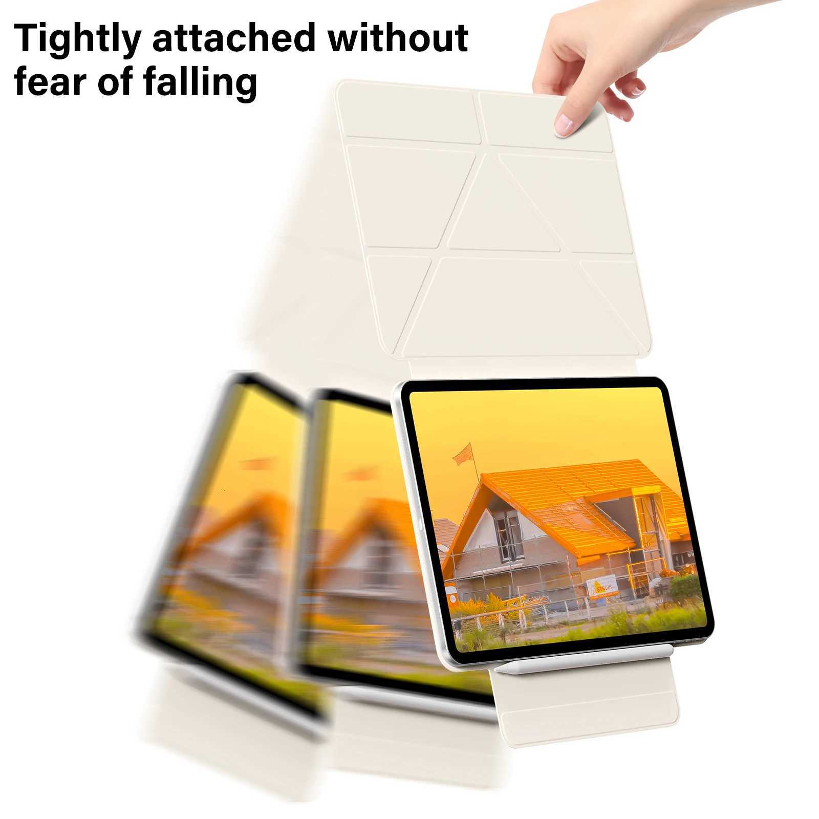 RBP Y-Shaped Folding Case Magnetic iPad A16 10/11th Gen iPad Pro 11 13 129 Air 11 Ai/5 mini 6 With Magnetic Detachable Cover H251210