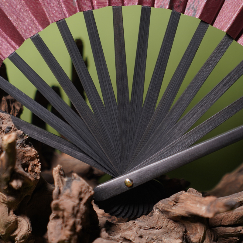 Dunhuang Everything Noble Folding Fan | 7 Inch Chinese Hanfu Fan Gift | Retro Silk Brocade Hand Fan Summer Travel Souvenir