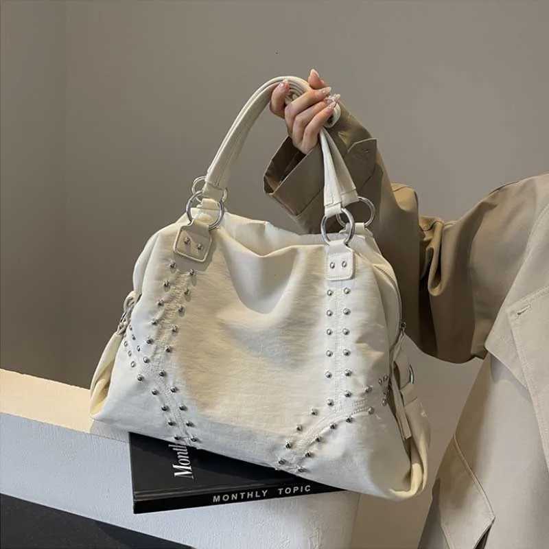 Fiable Nyl Underarm Tote Bag Wens Large Shode Bag Cmuter Bag Sli Autumn Trend Youth Pure Color Bags Handbag Y251209