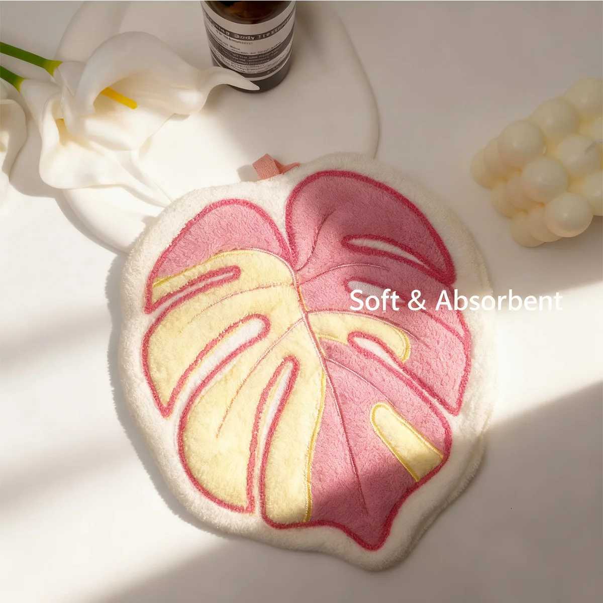 Plant Hand Towels Cleaning Towels Absorbent Handkerchiefs Thickened Hanging Kitchen Towels Bathroom and Kitchen Accessories C251210