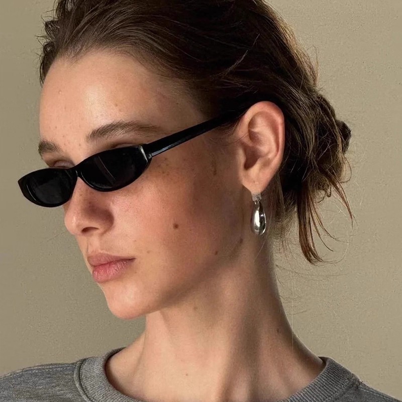 Cross-border New Arrivals: Retro-Style Small-Frame Sunglasses for Men Fashionable and Unique, Trendy and Edgy Candy-Colored Frames with a Hot Girl Vib