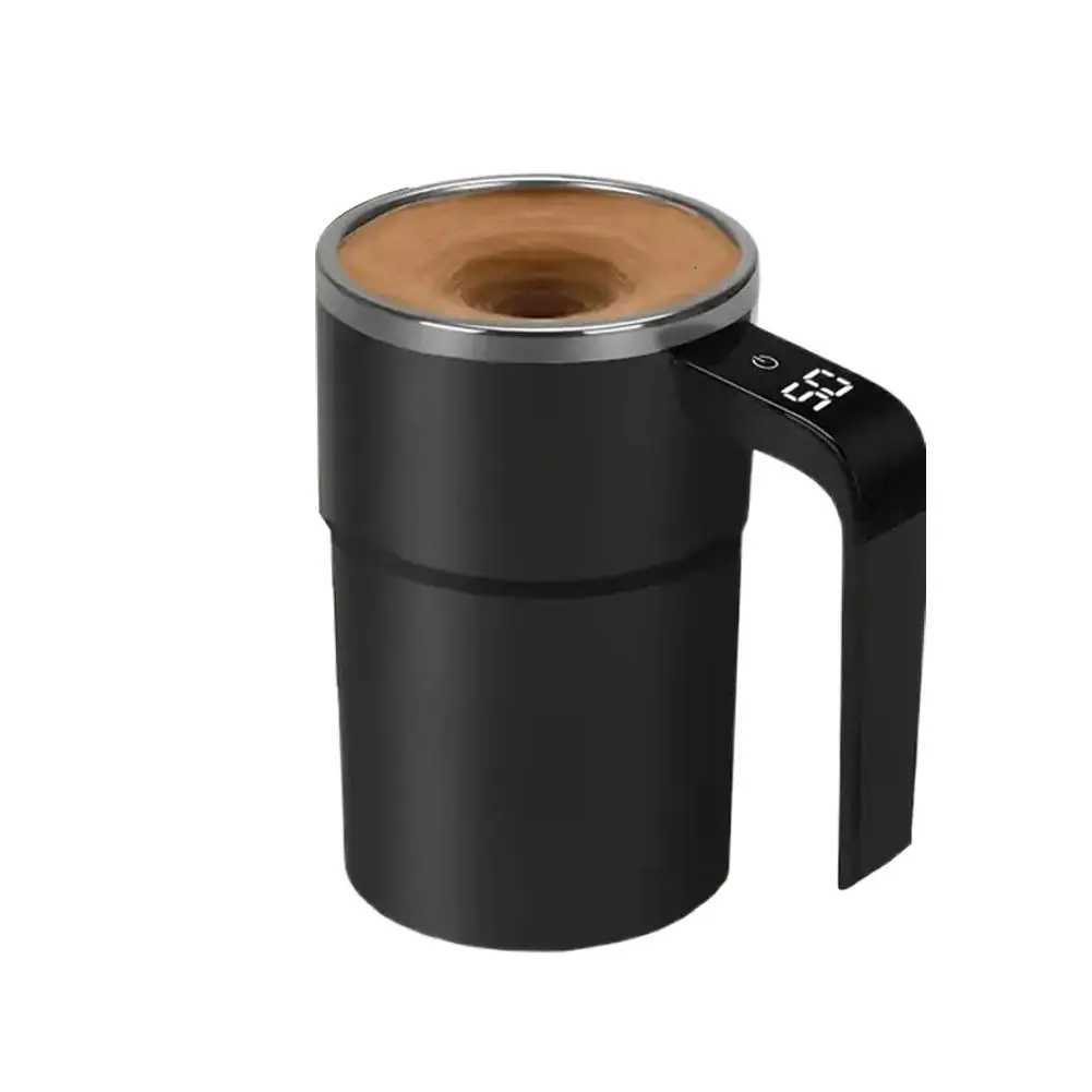 380ml Electric Coffee Self Mixing MUg IP67 Waterproof Coffee Stirring MUg USB Charging Digital Display Automatic Cup C251210
