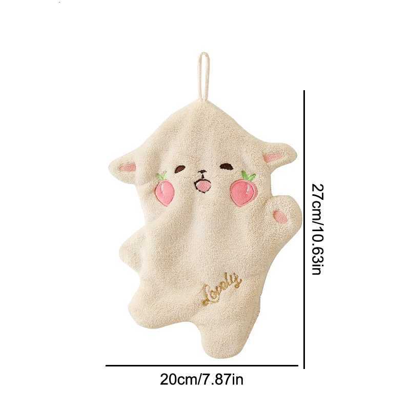 Kitchen TowelsCartoon Bear Hand Towels For Bathroom And Kitchen Soft Wipe Hand Towel Absorbent Towels For Quick Drying C251210