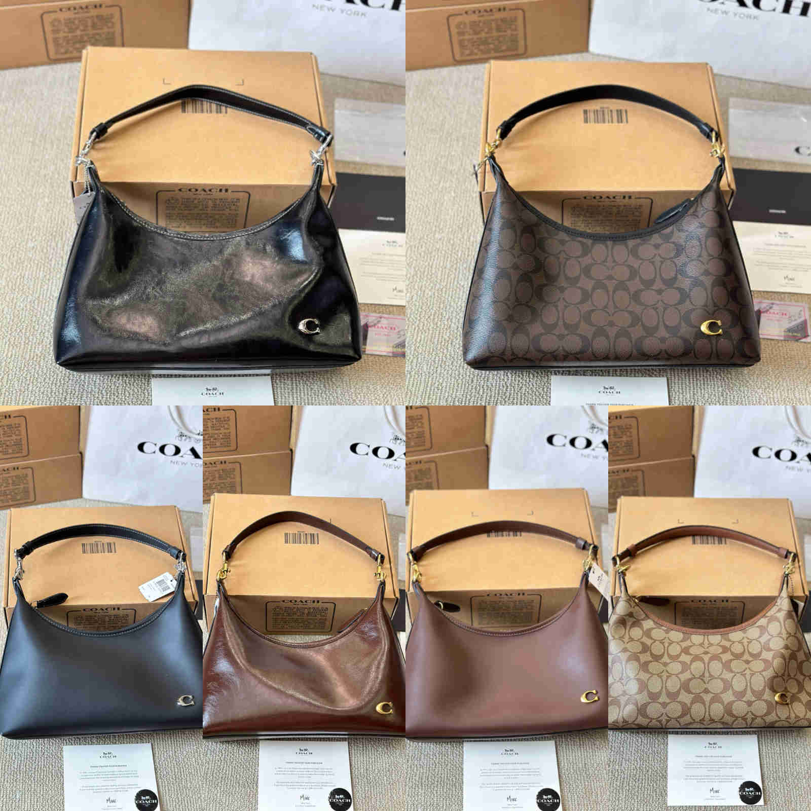 Shoulder Bags Black brown 23ss leather juliet hobo bag mini Rowan Designer tote bag Womens handbag Luxury bag Lady Underarm Clutch gold chain Cross body satchel Bags