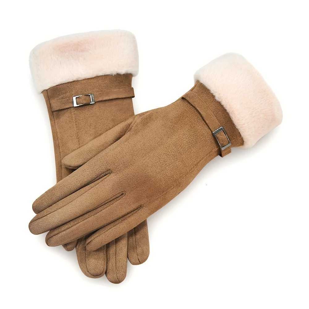 Ladies Winter Warm Gs - Touchscreen Cpatible Cold Weather Gs with Buckle Design Y251210