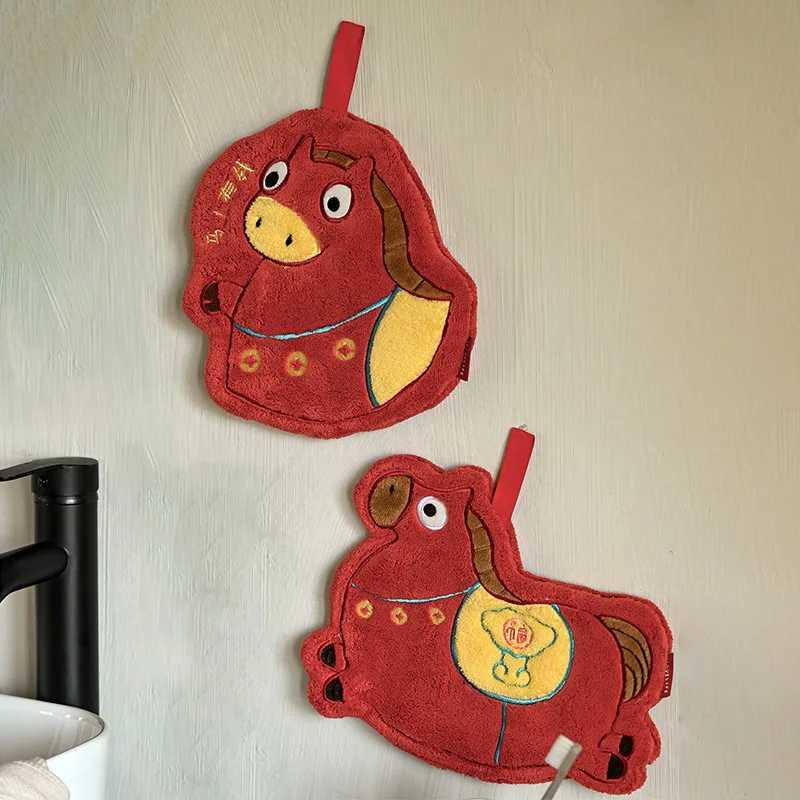 Chinese Wedding Hand Towels 2026 New Year Decoraitons Wash Towels for Hand Bathroom Kitchen Hanging Hand Towel C251210