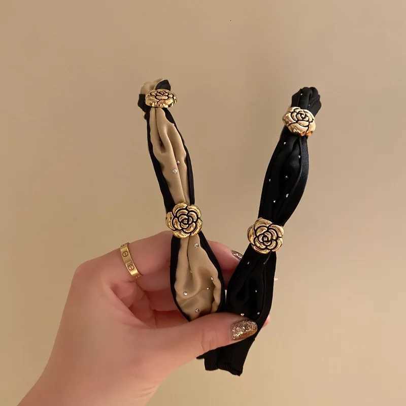 2025 New lia Temperament Hair Bands for Wen Vintage Pleated Bowknot band Girls Fashion Hair Bands Hair Accories Y251210