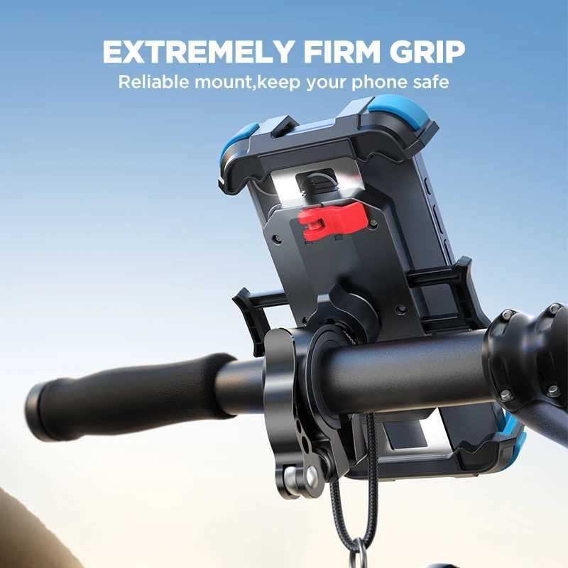 Joyro Motorcycle Bike Phone Mount Upgrade Phone Holder tra-Stable Bicycle Phone Mount Handlebar Cell Phone Clamp for Scooter C251210