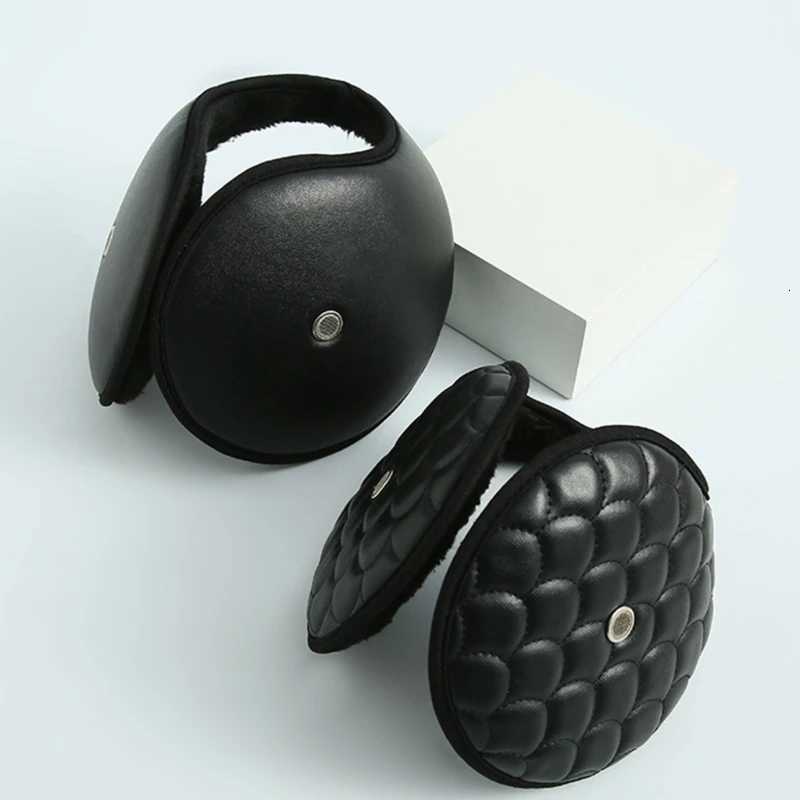 Adt Teens Waterproof Leather P Ear Warmer Winter Windproof Earmuff with Waterproof Leather Outer Cycling Skiing Keep Ear Y251210