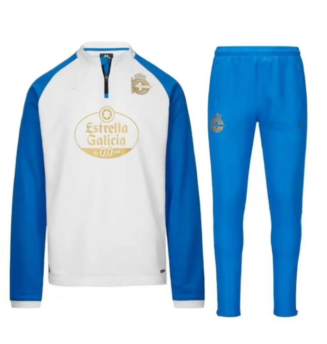 2025 26 Long sleeve Deportivo de La Coruna tracksuit MEN Kids Training Suit Sportswear Football Survatment Foot Chandal