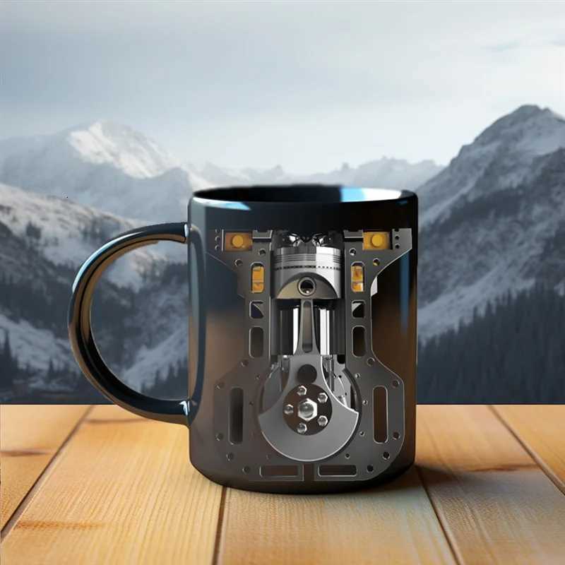 Limited Time Offer Coffee Mug Cup Water Cup For Motorcycle Engine For Man Car Novel Engine Festival Gift C251210