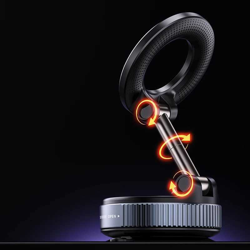 Magnetic Car Phone Holder Suction Cup Vacuum Phone Holder 360 Rotatable and Foldable Phone Holder Suitable for Smartphones C251210