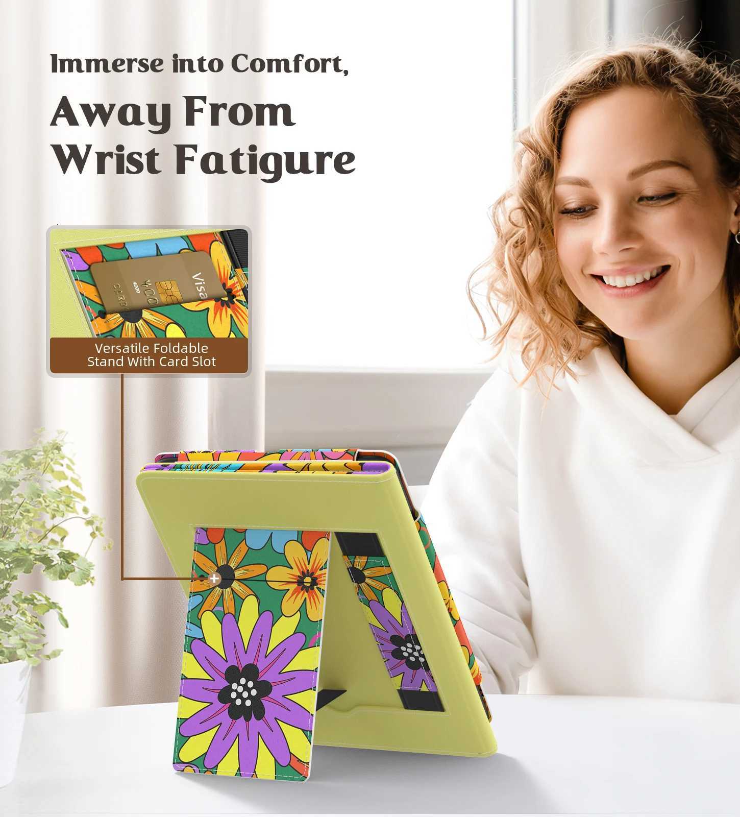 Case for 7 Kindle Paperwhite 12th Gen 2024 Slim PU Shell Cover Case with Auto-Wake/Sleep for 68 Kindle Paperwhite 11th 2021 H251210