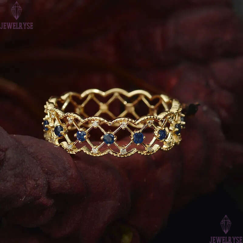 fashion lace hollow cross designer for women 18k gold retro vintage luxury cz zircon red blue green stone rhombus designs rings jewelry gift size ajus