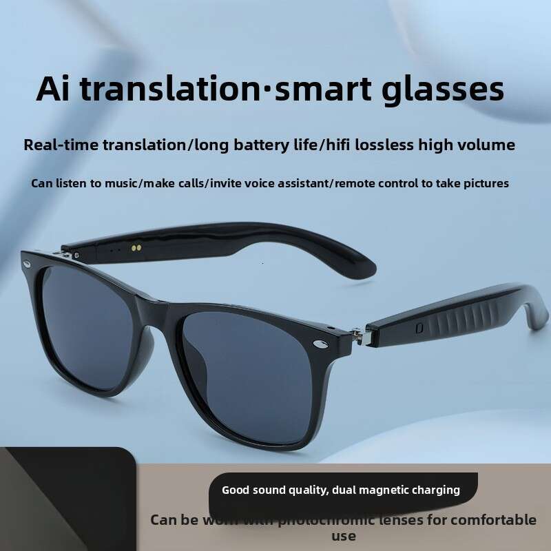 LC103-02 2025 New Smart Glasses Photo Video Recording AI Object Recognition Translation Music Playback Bluetooth Calling