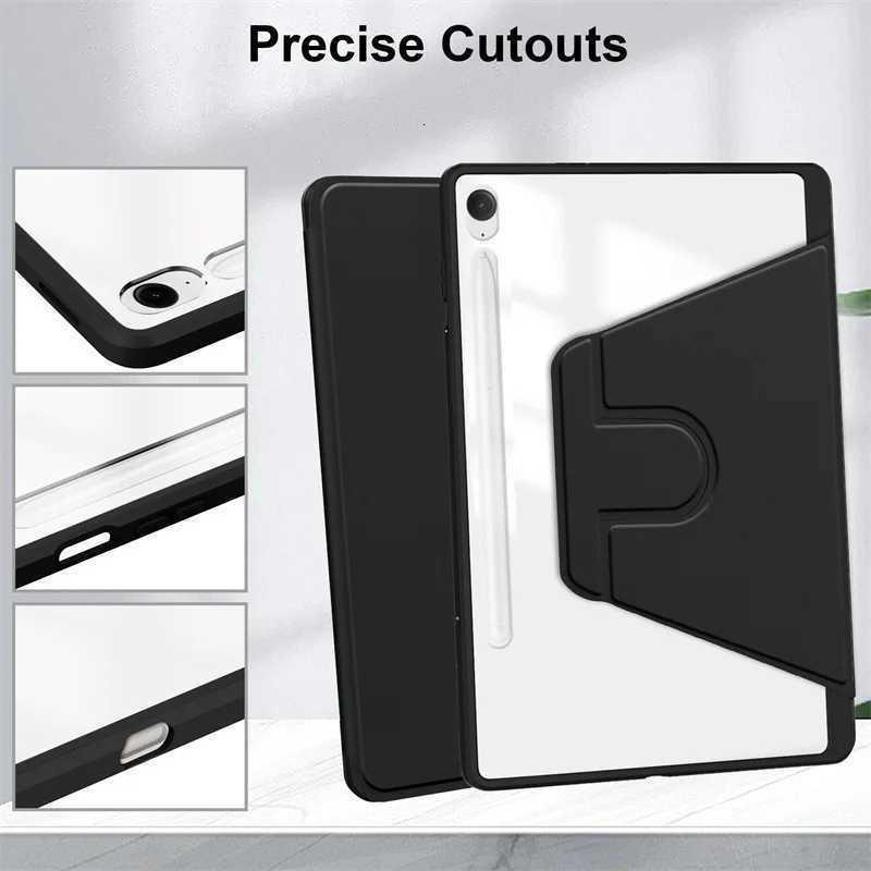 For Galaxy Tab S11 tra 2025 5G SM-X930/X936 S10 Lite FE A11Plus A8 11 131 87 Case Acrylic Rotating Stand Tablet Case H251210