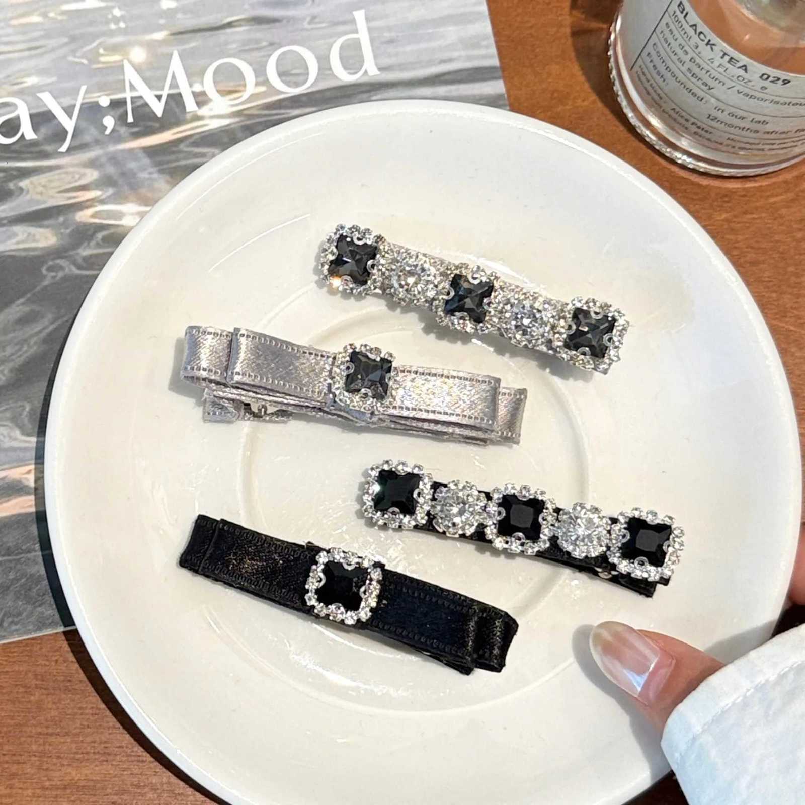 1/6 Pcs Light Luxury Sparkling Diamond Hair Clip Versatile Fl Diamond Duckbill Clip Rhinestone Hair Accory Y251210