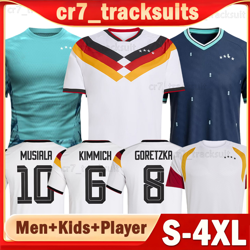 XXXL 4XL 25 26 Germany Soccer Jerseys WIRTZ KIMMICH GNABRY GORETZKA PAVLOVIC Long sleeves Player Version Football Shirts NMECHA Goalkeeper BAUMANN Women kids kits