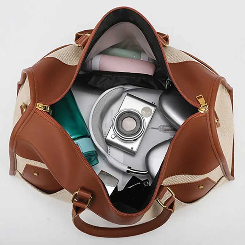 Wen Travel Duffel Bag Business Handbag Dry Wet Seperate Vintage Lage Crossbody Pack Large Capacity Weekend Shoder Bags Y251209