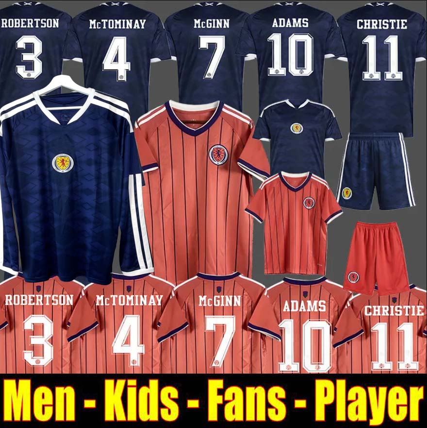 2026 scotland football shirt Soccer Jerseys ROBERTSON McTominay McGREGOR SHANKLAND MCGREGOR Home maillot goalkeeper men kids kits set Training long sleeves