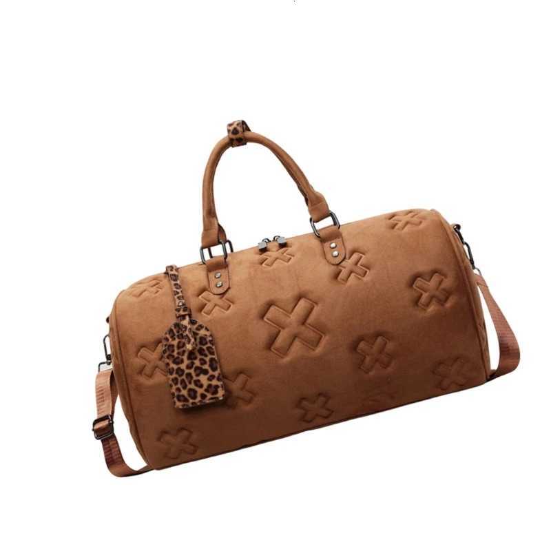 1pc Korean Styles Fitness Bag Travel Bag Lage Bag Large Capacity Training Bag Overnight Bag Weekender Bag Sport Bag Y251209