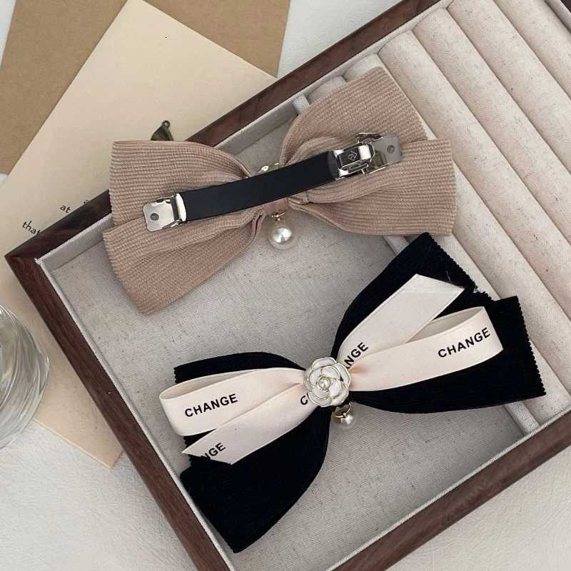 New Pearl Bow Hair Clip for Wen lia wer Hair Tie Heaear Elastic Haiand Korean Hair Accories Ponytail Holder Y251210