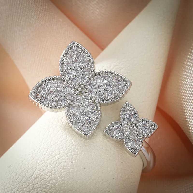 2025 New Gold Sier Color Adjustable wer Rings for Wen Sparkling Wedding Engagement Designer Ring Fashion Jewelry Gifts Y251210