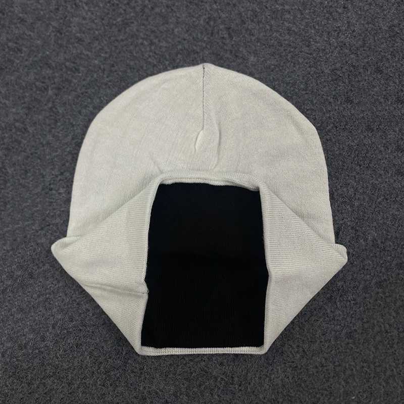 Luxury Men and Womens Creative Pattern Knitted Hat Windproof Warm Hip Hop Outdoor New Trendy Autumn Winter Y251209