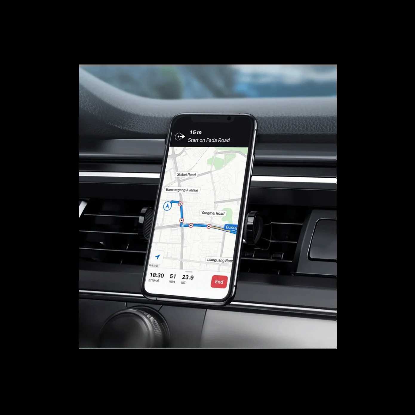 2025NEW Car Phone Holder For Universal Mobile Phone Holder Stand Car Phone Stand For Car Air Outlet Mount Car Cell Phone port C251210