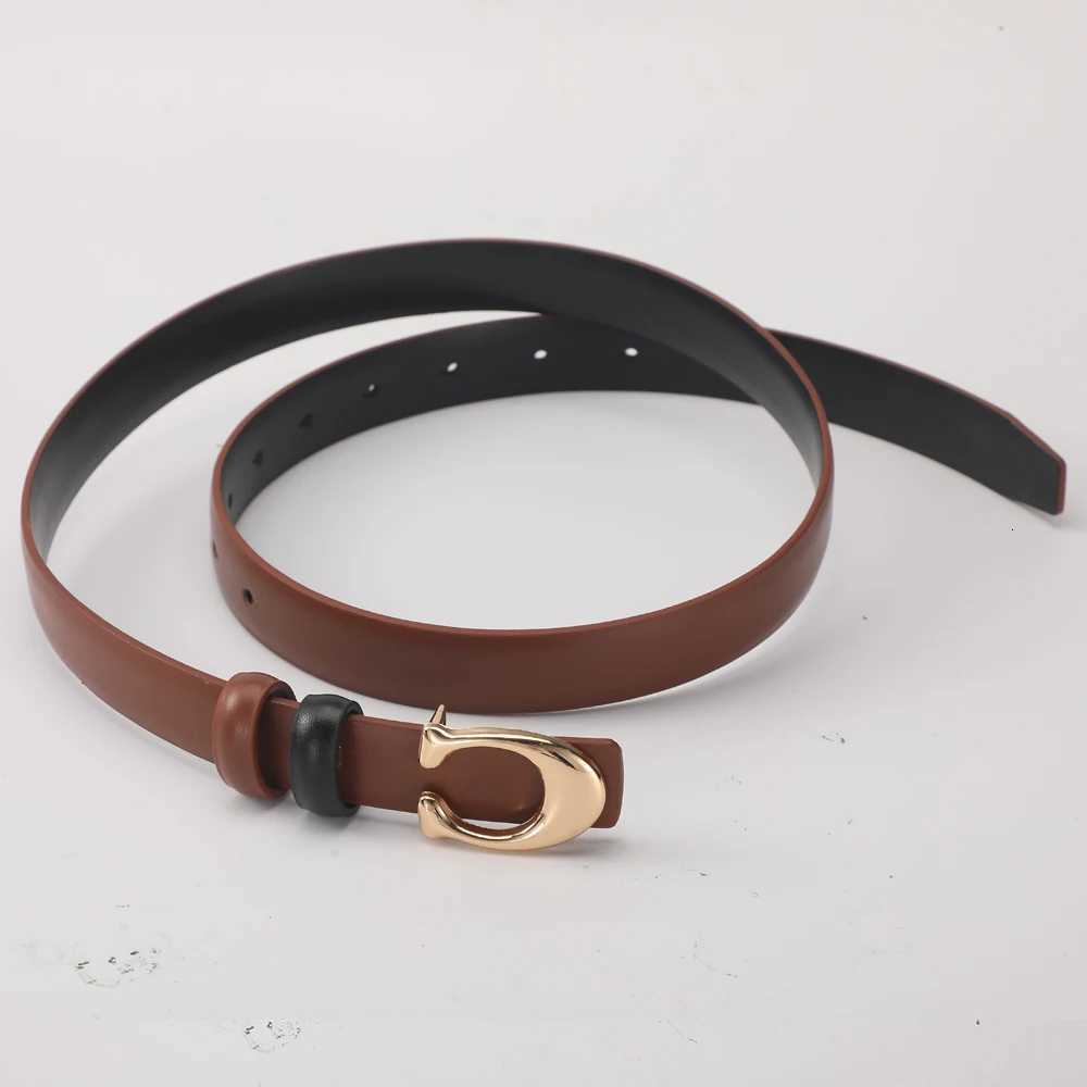 Luxury New Fashion C-shaped Smooth Buckle Durable Belt With Womens Business Casual Soft Belt Trendy Birthday Gift For Women Y251210