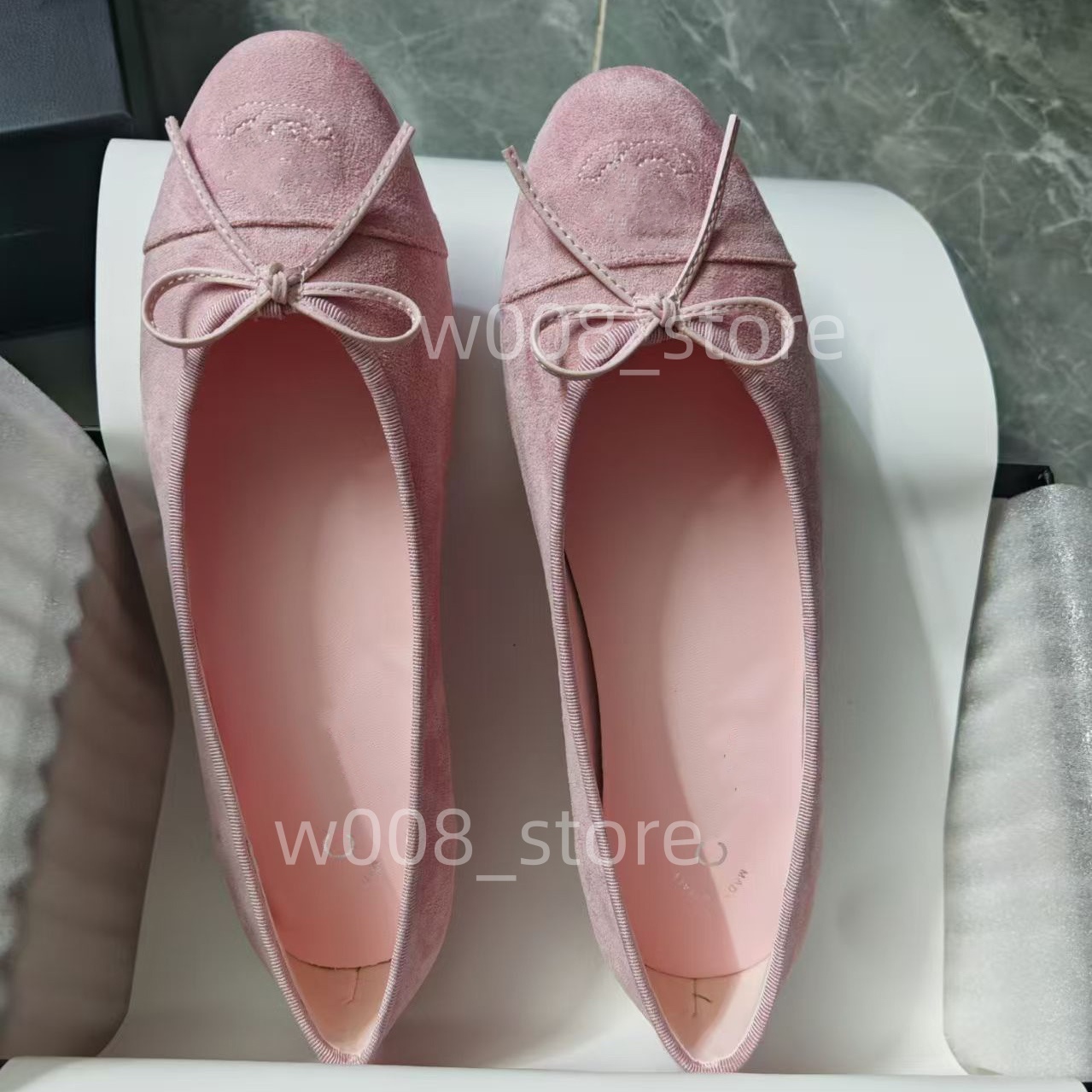 France Paris chamois Luxury designer Black Ballet Flats Shoes Women brands Quilted Genuine Leather Slip on Ballerina Round Toe Ladies Dress ballet shoes Shoes